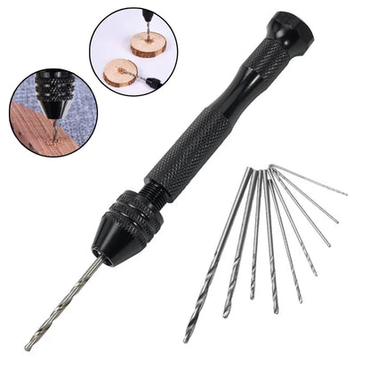0.3-3.2mm  Small Hand  Drill Set  Woodworking Drilling Tools For Models Hobby DIY Jewelry Craft Hand Manual Drill Bit