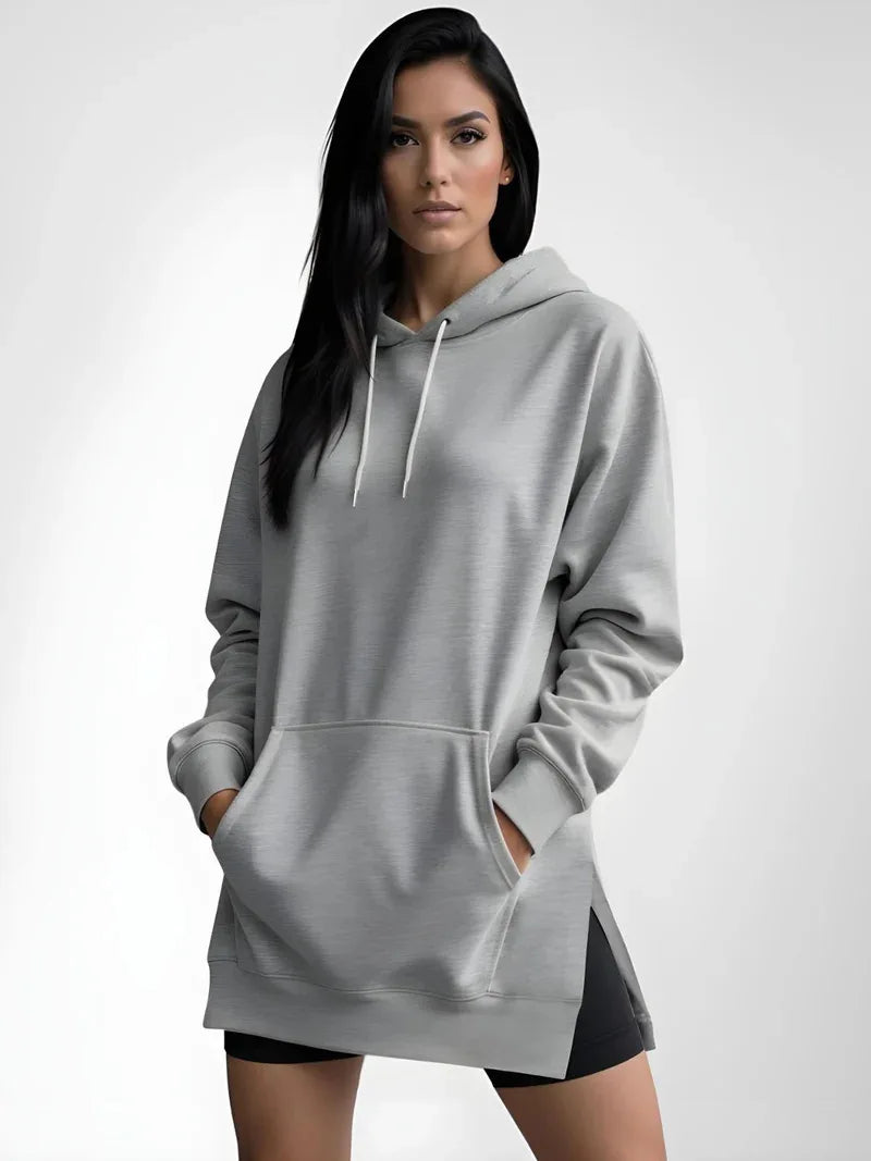 Hoodies Coats Women Solid Sweatshirts Jacket Pocket Drawstring Hooded Slight Strech Loose Casual Office Lady 2025 Spring Autumn