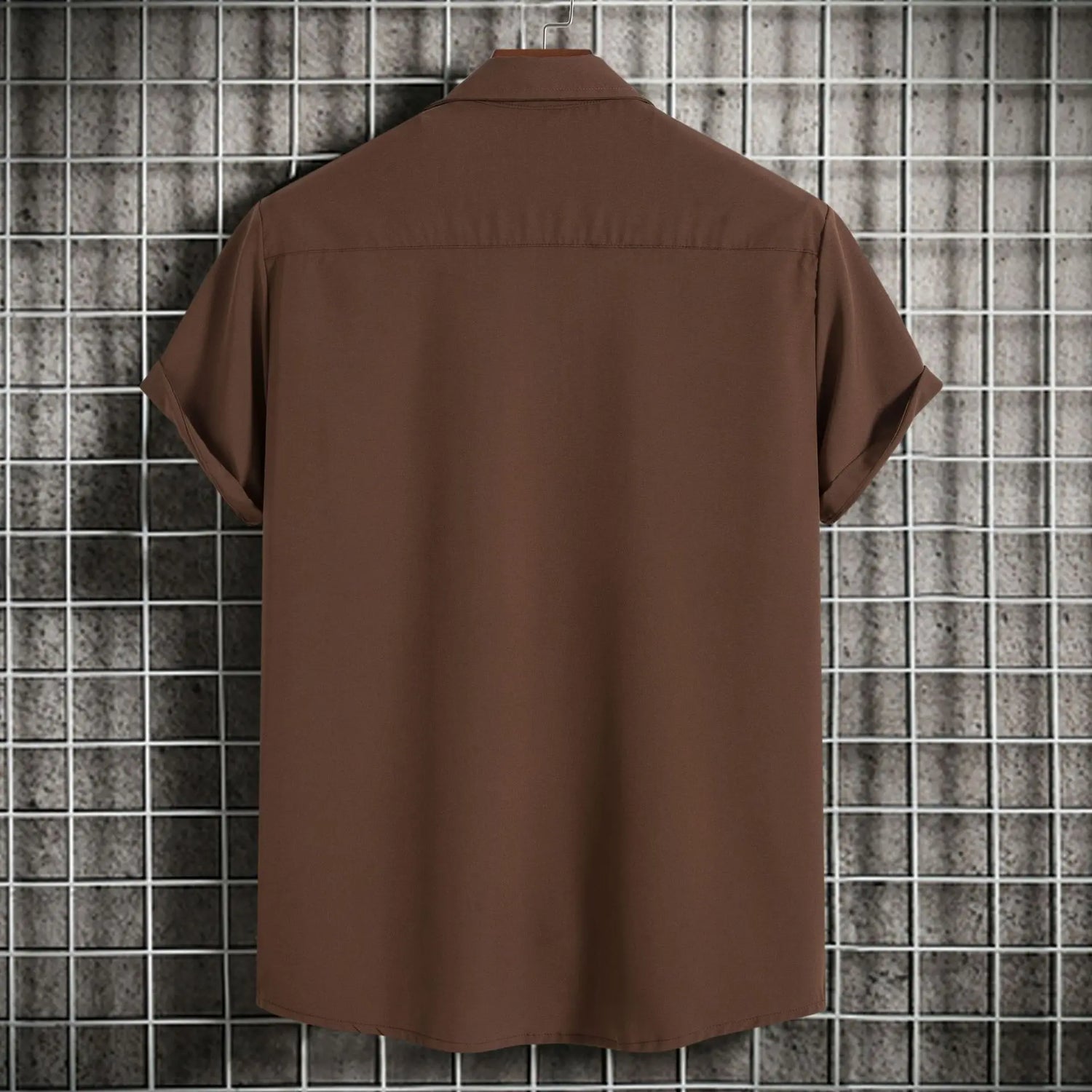New Short Sleeve Shirts for Men Fashion Solid Casual Lapel Cardigan Tops Men Comfort Single-breasted Blouse Summer Beach Shirts