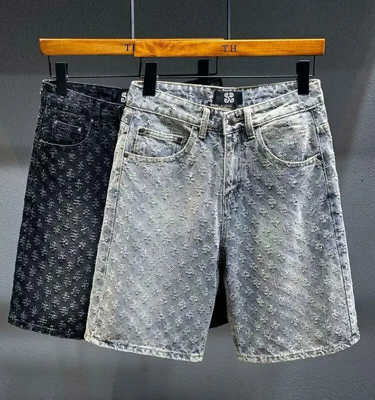 Short Shorts Summer New Personalized Trendy Brand Five Quarter Pants Korean Version Trend Slim Fit Versatile Youth Fashion