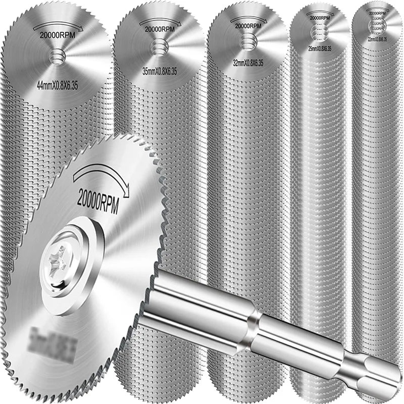 High Speed Steel Saws Blade Set Sharp Stable Non Deviation Suitable Wood Cutting Fits Drills Impact Drills DIY Woodworking Tools