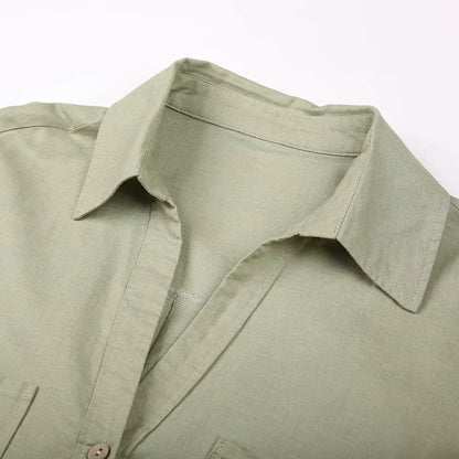Linen Shirt Women&