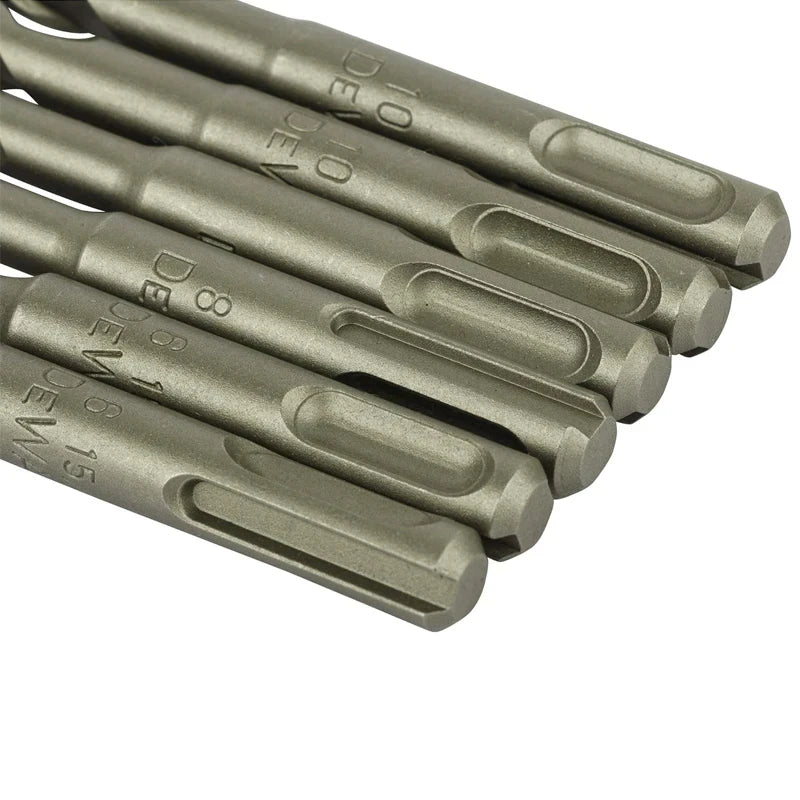 DEWALT DT60302 SDS Plus Drills 6 Piece Set 6MM 8MM 10MM  Electric Hammer Bit Non-Slip Twist Drill Tool Accessories