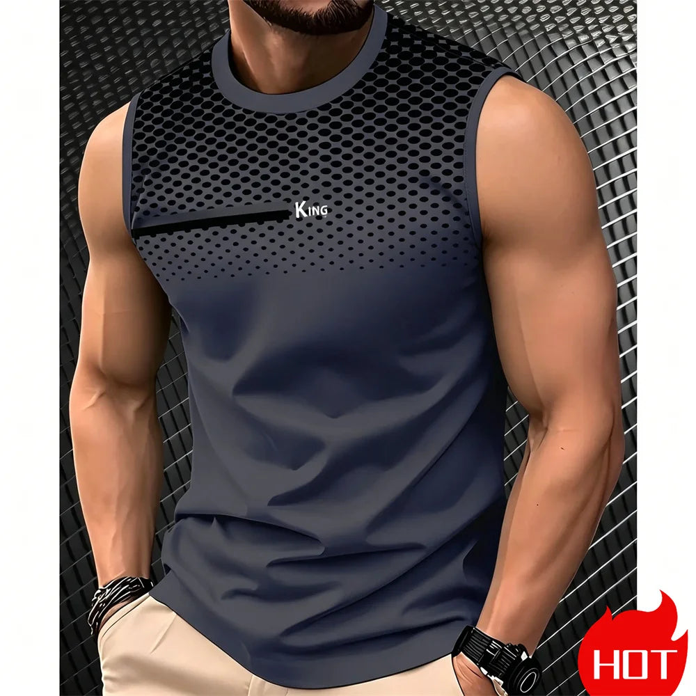 sleeveless T-shirt for man Summer tank tops Fashion Men&