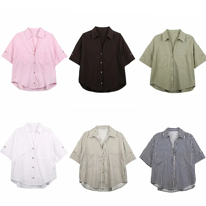 Linen Shirt Women&