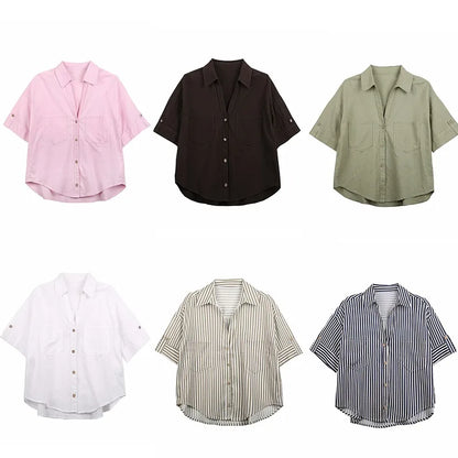 Linen Shirt Women&