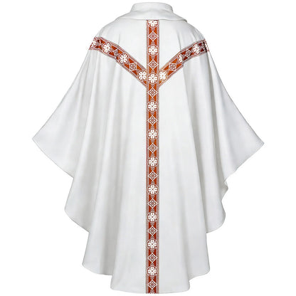 Men Catholic Church Priest Chasuble Embroidered Liturgical Robe Clergy Robe For Mass Prayer Costume Medieval Muslim Costume