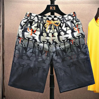 Shorts for Men Anime Graphic Board Man Short Pants Beach in Bulk with Ice Elastic Personalizate Fashion Streetwear New Pant 2025