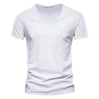 100% Cotton Men T-shirt Casual Soft Fitness Summer Thin T-shirts Men&