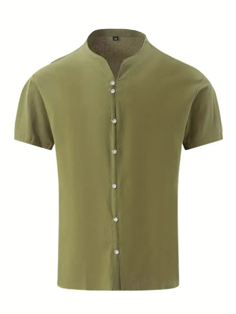 New linen shirt men&