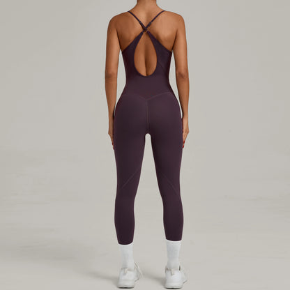 Padded One-Piece Yoga Clothes Sportswear Women&