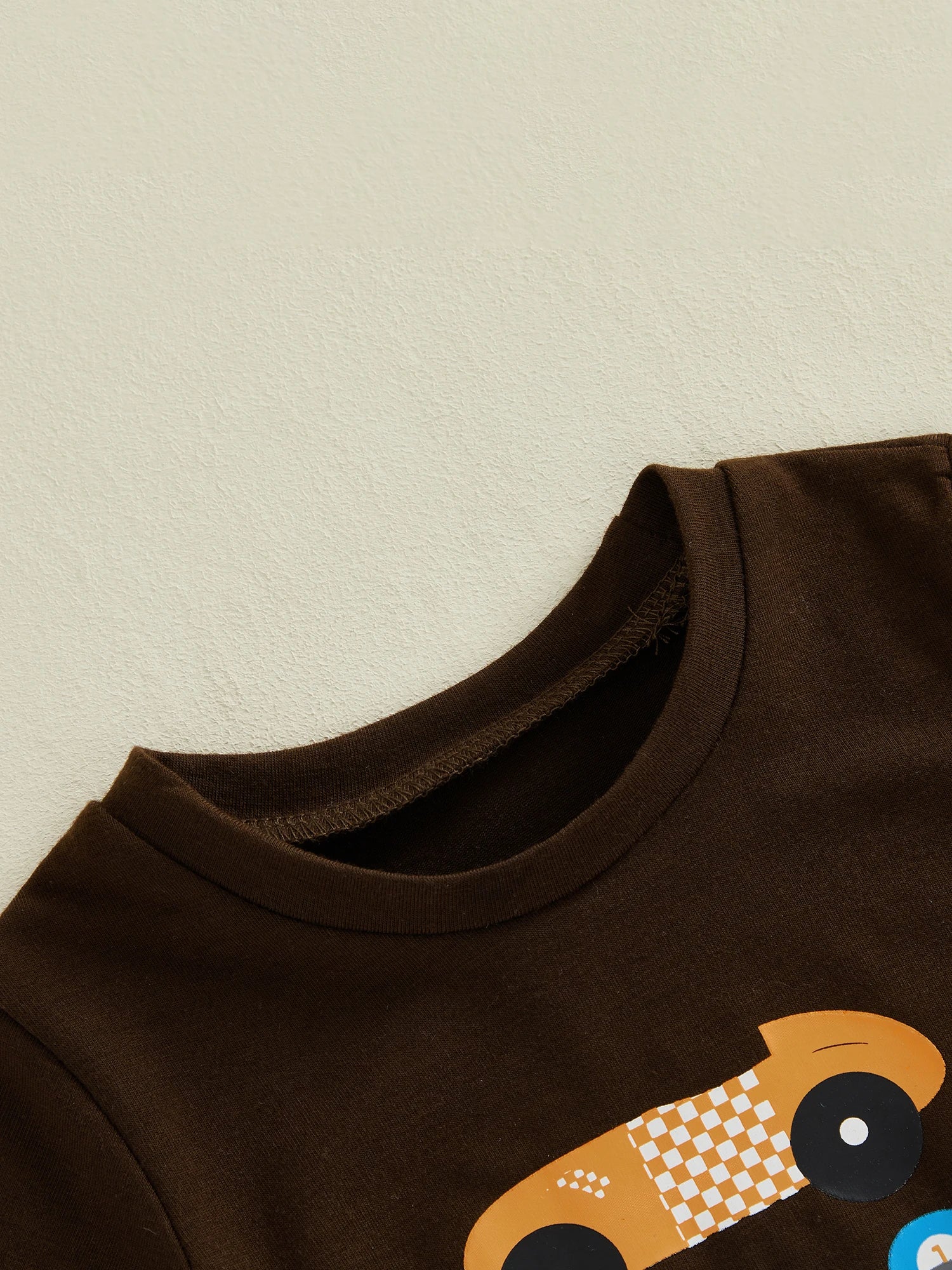 Kids Boys Summer Clothing Sets Short Sleeve O Neck Race Car Print T-shirts Tops and Solid Color Shorts Casual Tracksuits