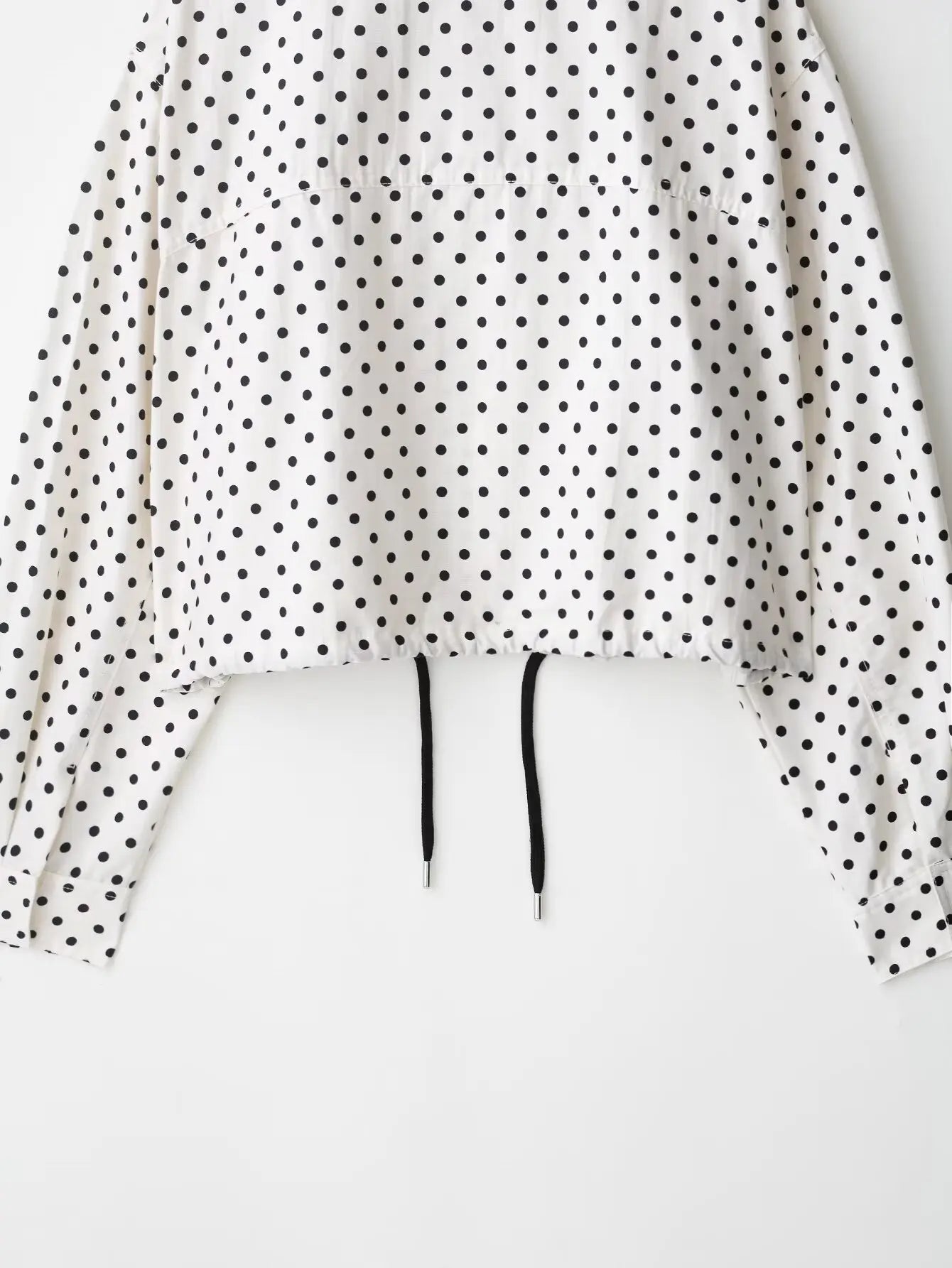 HH Women Elegant Fashion Polka Dot Pink Jacket Single Breasted High Collar Drawstring Coat Spring Lady Trend Street Outwear