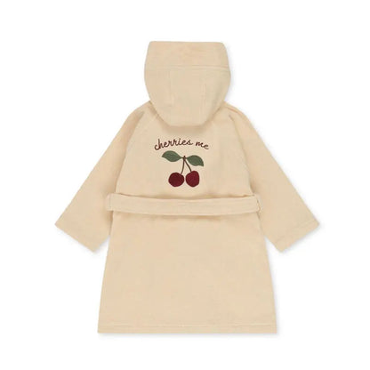 2024 KS Kids Cute Lemon Bathrobe Boys Girl Pajamas Toddler Clothing Children Soft Bath Robe Nightgown Teenager Towels 1-12 Years