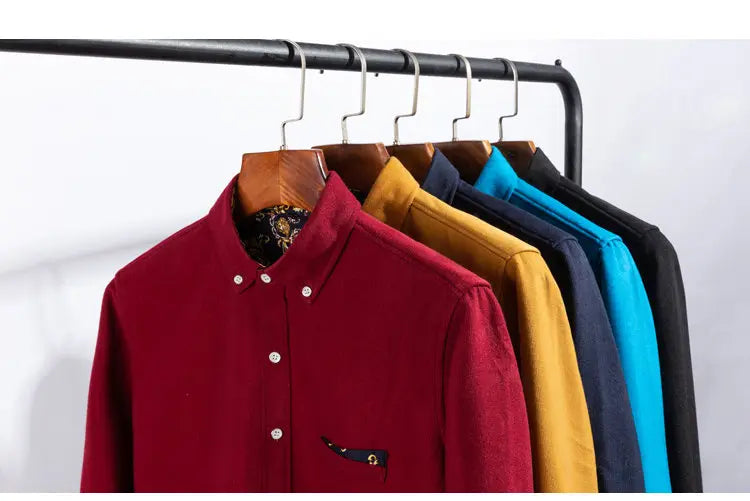 Mens Clothing Shirt For Men Long Sleeve Casual Shirt Winter Camisas Blouse Men&