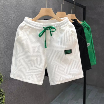 Fashion Shorts Men Comfortable Elastic Waist Clothing Breathable Short Trousers Sporty Loose Fit Running Five Inches Sweatpants