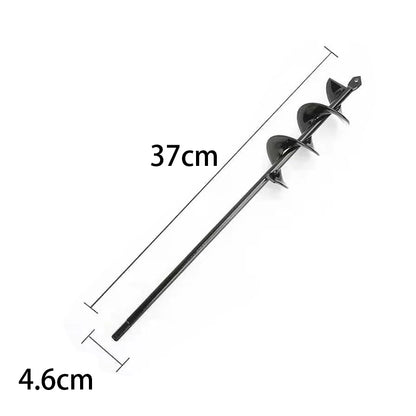 Drill Head for Digging Hole for Garden Planting Farm Agricultural Spiral Drill Bit Loose Soil Alloy Ground Drill Short Rod Plant