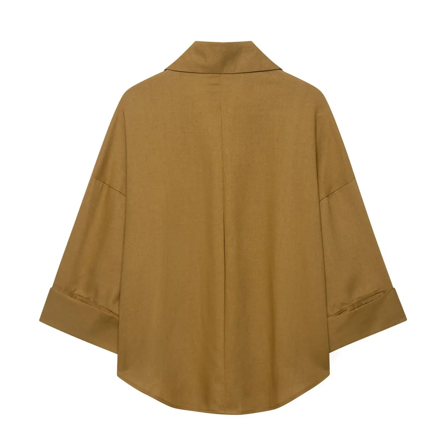 Spring Autumn Simple Linen Blend Long Sleeve Casual Shirt Summer Lapel Single Breasted Loose Chic Shirts Fashion Blouses Women