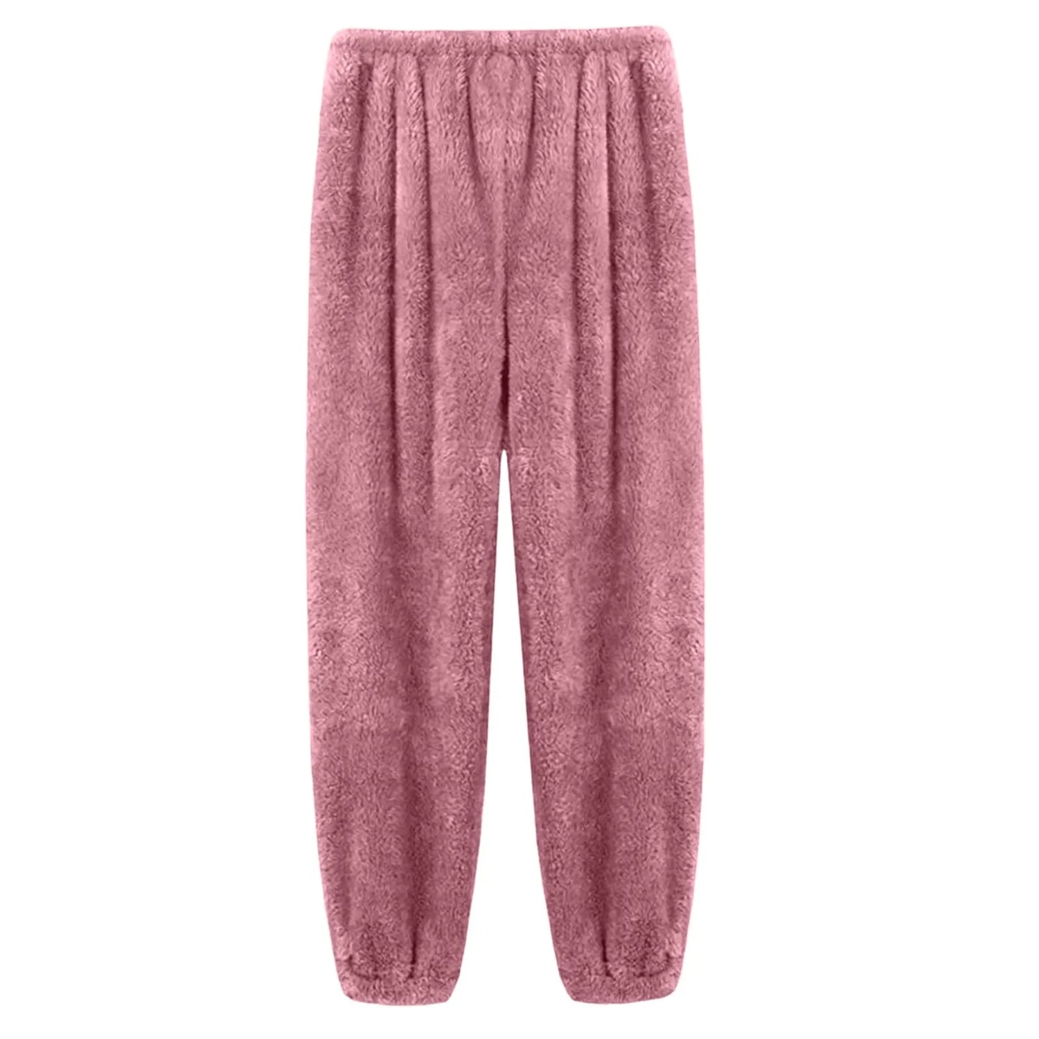 Pajamas Pants For Women Warm Winter Solid Color Sleepwear Pyjamas Plush Pants Women Nightwear Fashionable Home Wear