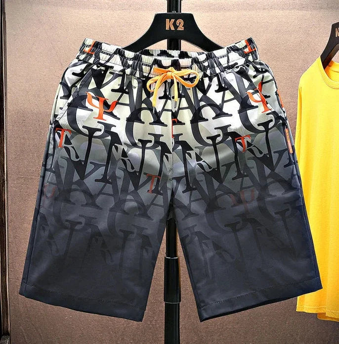Shorts for Men Anime Graphic Board Man Short Pants Beach in Bulk with Ice Elastic Personalizate Fashion Streetwear New Pant 2025