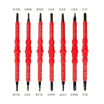 Electrician Tools Kit 13pcs Insulated Screwdriver Set Professional Changeable Repair Screw Drivers for Safety Multifunctional