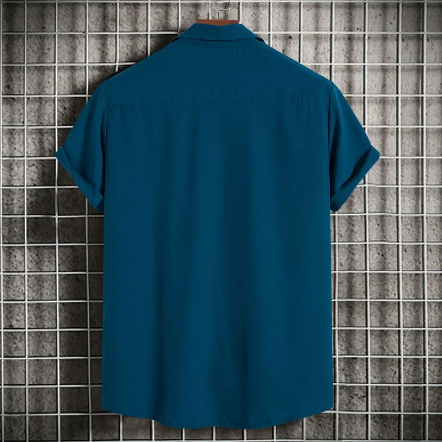 New Short Sleeve Shirts for Men Fashion Solid Casual Lapel Cardigan Tops Men Comfort Single-breasted Blouse Summer Beach Shirts