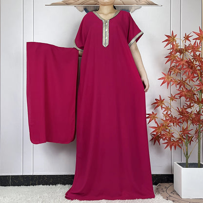 New Summer Kaftan Abaya 2023 African Dresses for Women Traditional Clothing Islam Prayer Attire Turkey Muslim Loose Robe Ramadan