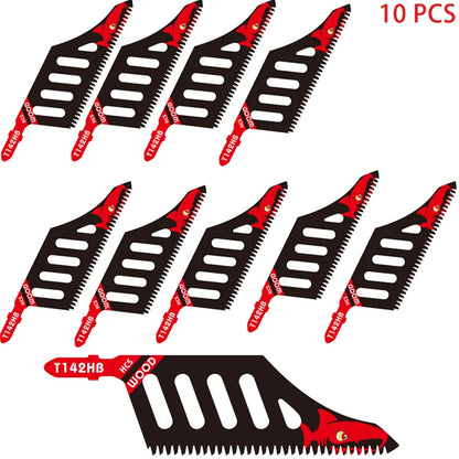 Jigsaw Blade Extra Long Heavy Duty Scroll Saw Blades T-Shank Fine Coarse Teeth for Wood Aluminum Tight Spaces