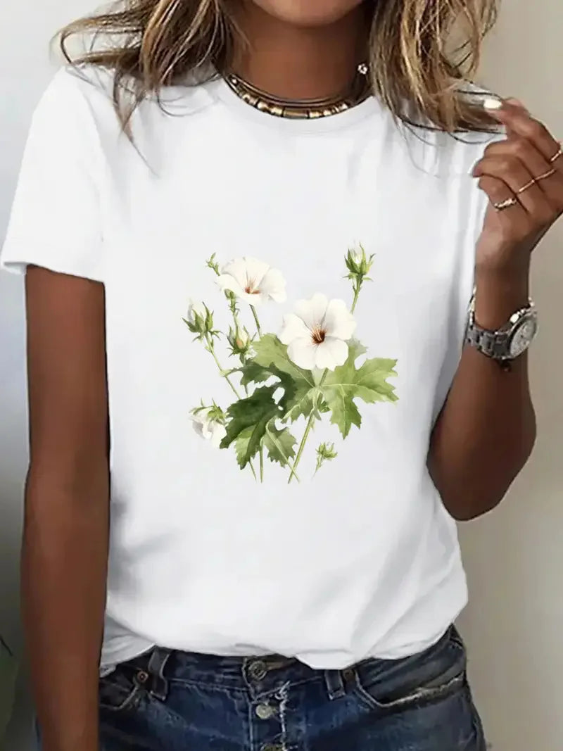 Cotton 100% A New Best-selling Short-sleeved T-shirt for Women&