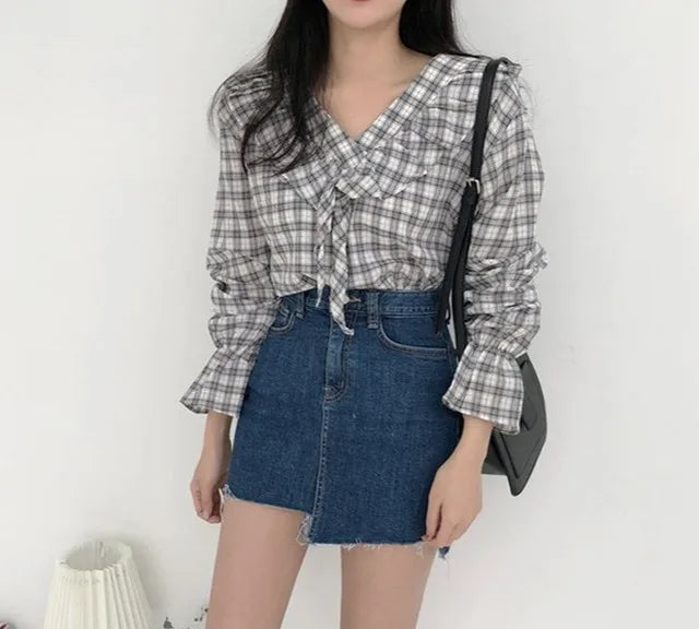 Jeans Skirts For Women Short Irregular High Waist Woman Denim Skirt Sexy Korean Style Cheap Streetwear Clothing Sales Fashion