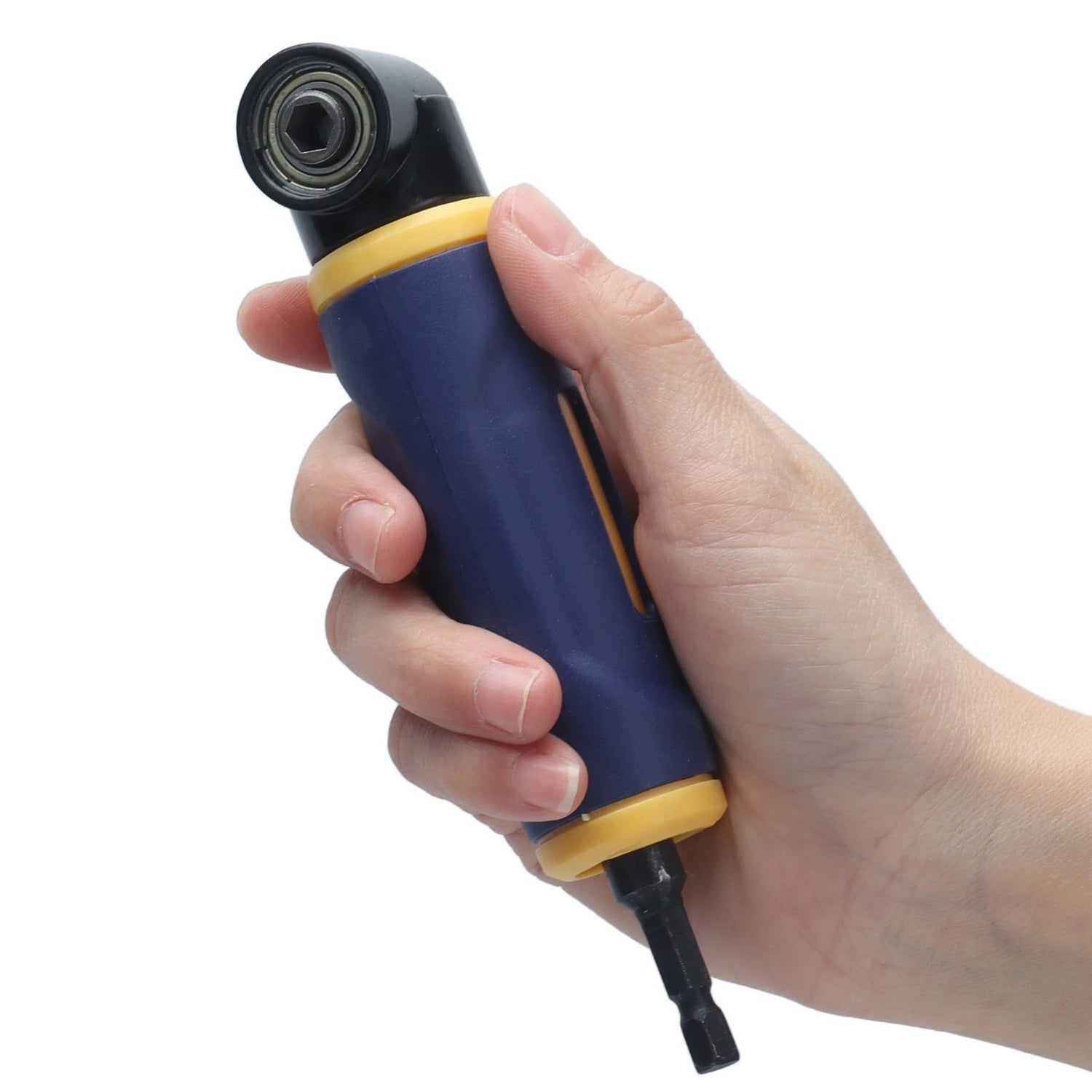 Drill Attachments Powerful Magnet Drills Attachment Ergonomic Handle Yellow and Blue Right Angle Drill for Electric Drill