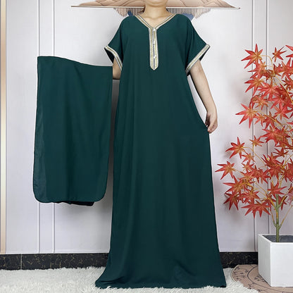 New Summer Kaftan Abaya 2023 African Dresses for Women Traditional Clothing Islam Prayer Attire Turkey Muslim Loose Robe Ramadan