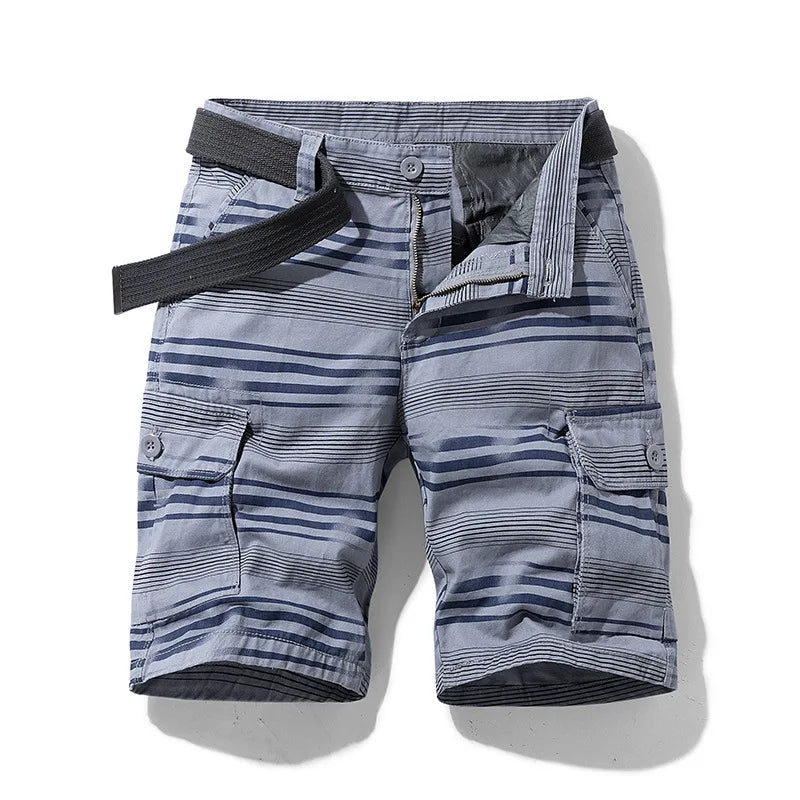 Men Shorts 2023 Fashion Plaid Beach Shorts Mens Casual Camo Camouflage Shorts Military Short Pants Male Bermuda Cargo Overalls