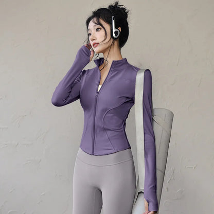 new Sportswear Woman Gym Yoga Sports Jacket Women&