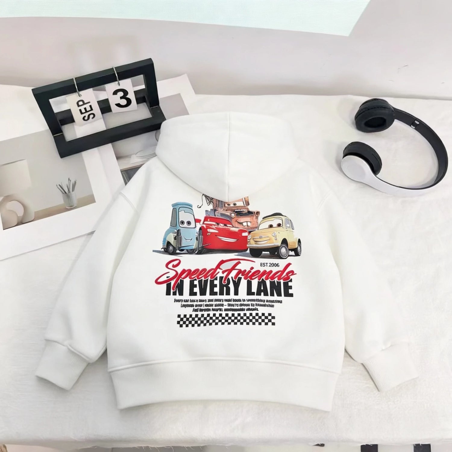 Hoodies For Kids Clothing Spring New Style Cartoon Car Fashion Sweatshirts Tops Hooded Long Sleeved Children&