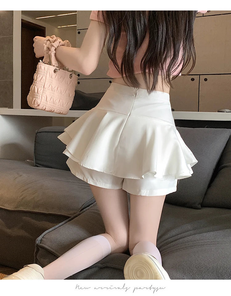 Woman Skirt Short White Skirts for Women High Waist Gyaru Korean Fashion Chic and Elegant Premium Quality Stylish Style