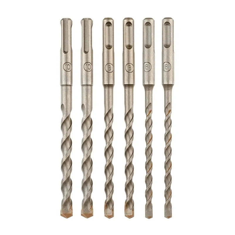DEWALT DT60302 SDS Plus Drills 6 Piece Set 6MM 8MM 10MM  Electric Hammer Bit Non-Slip Twist Drill Tool Accessories