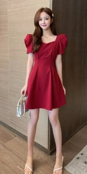 Red Short Dresses for Women 2025 Black Backless Woman Dress Mini Open Back Clothes Xxl Summer Aesthetic Fashion Promotion Sale X