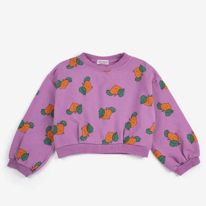 Kids Clothing 26 Boys Girls Hoodie Round Neck Plus Velvet Sweatshirt Girls Winter Clothes Boys Baby Tops Coat Child Clothing