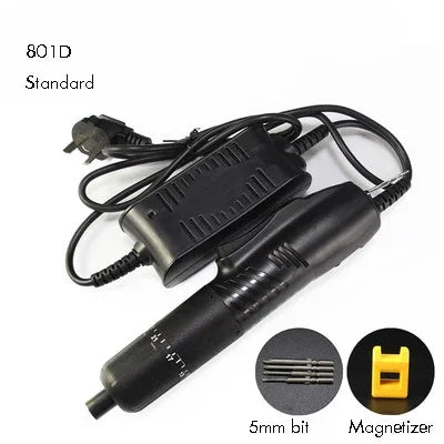 Electric Screw driver with Power Adapter, 800, 801, 802, 1/4 Interface, Adjustable Torque Power Screwdriver Screw Bit Gun