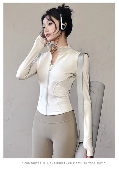 new Sportswear Woman Gym Yoga Sports Jacket Women&