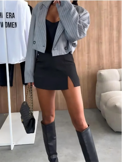 Sexy Split Short Skirt Women&