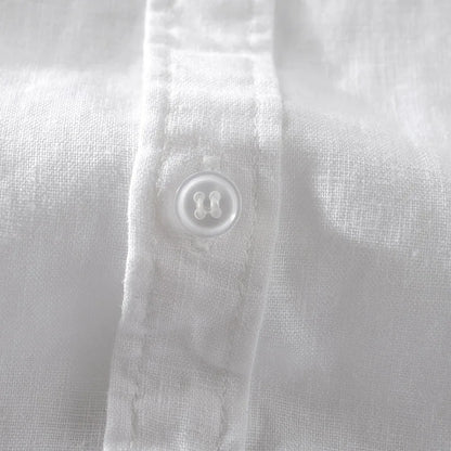 Pure Linen Short-sleeved Shirt Men&