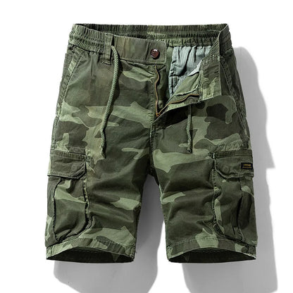 Men Shorts 2023 Fashion Plaid Beach Shorts Mens Casual Camo Camouflage Shorts Military Short Pants Male Bermuda Cargo Overalls