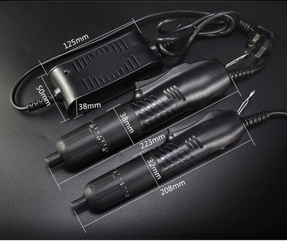 Electric Screw driver with Power Adapter, 800, 801, 802, 1/4 Interface, Adjustable Torque Power Screwdriver Screw Bit Gun