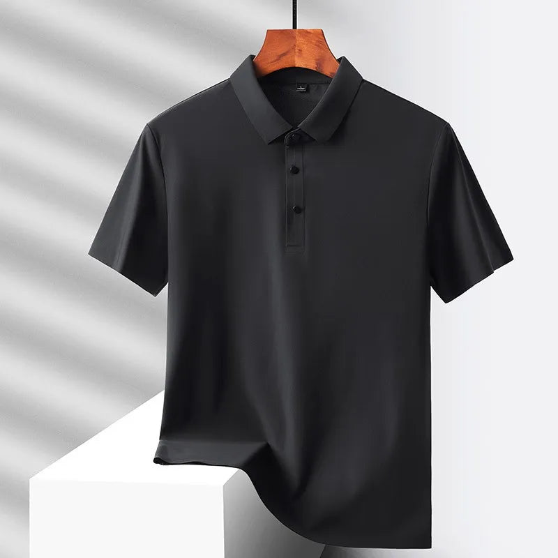 2025 new Polo T shirt for Men White Casual Short Sleeve Golf Polo Shirts Homme New Summer Clothes High Quality Ropa Hombre