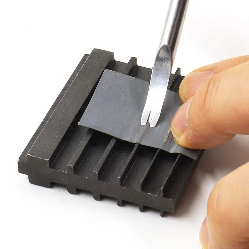 DIY Handmade Leather Tool Steel Double Side Repair Tools For Sharpening Knife Wide Shovel Edger Skiving Cutting  Craft