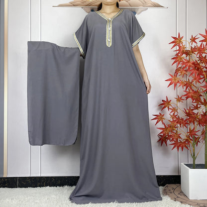 New Summer Kaftan Abaya 2023 African Dresses for Women Traditional Clothing Islam Prayer Attire Turkey Muslim Loose Robe Ramadan
