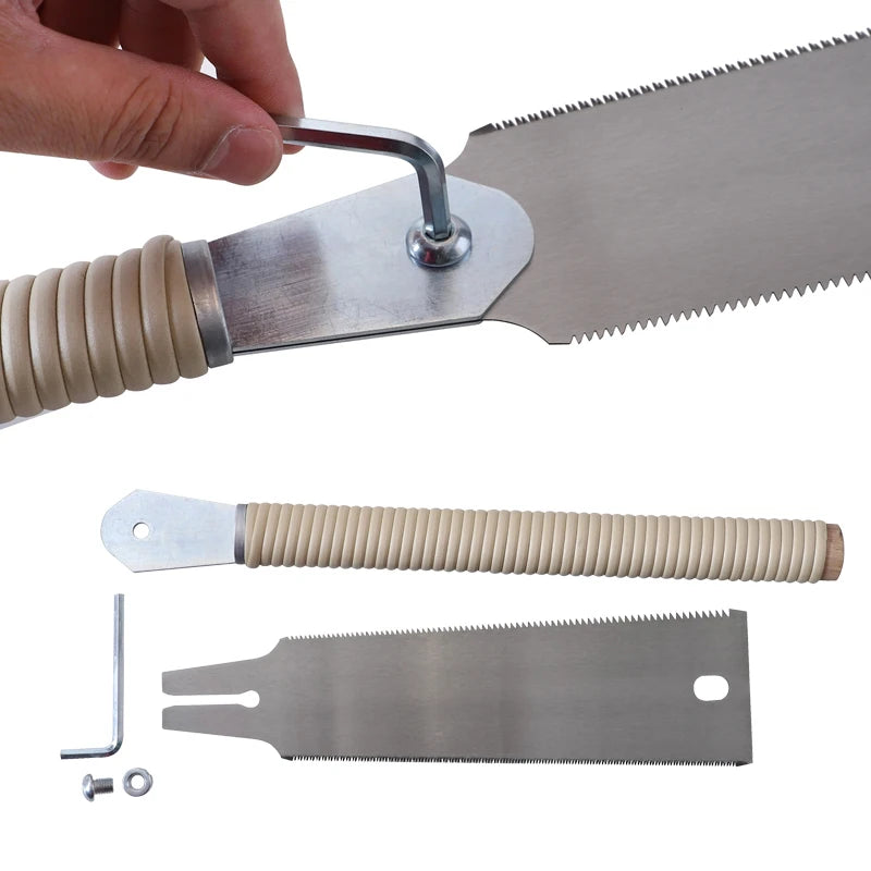1pc Japanese Hand Saw SK5 Flexible Blade Flush Cut Wood Handle Dovetail Pull Saw for Wet Dry Wood DIY Woodworking Tools