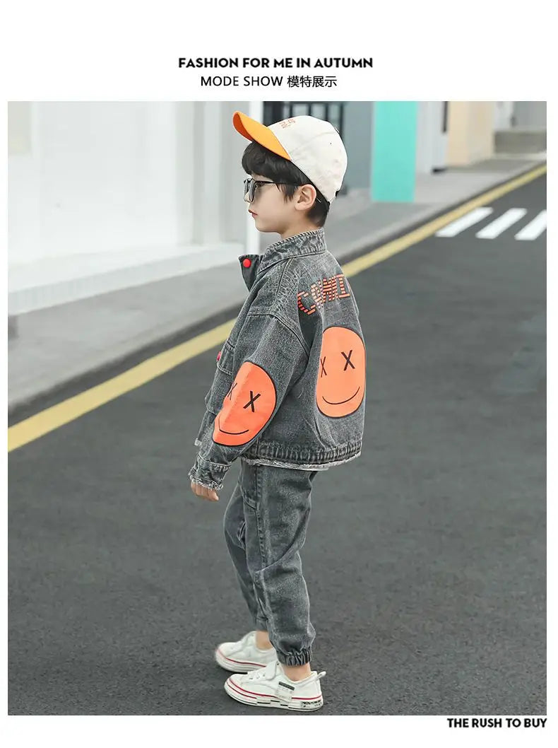 Boys Clothing Set Children Clothing Sets Kids Clothes Boy Suits For Boys Clothes Spring  Autumn Kids  demin Tracksuit 3-13 years